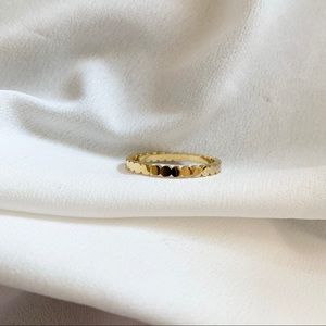 18k Gold dot dainty stacking ring
